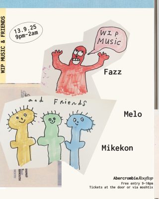 WIP Music & Friends at Freda’s Rooftop – event artwork